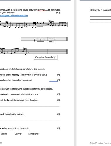 To add the matching. . Aqa gcse music past papers